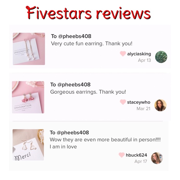 ❣NEW Only One Korean Handmade Unique Earrings - Picture 2 of 2